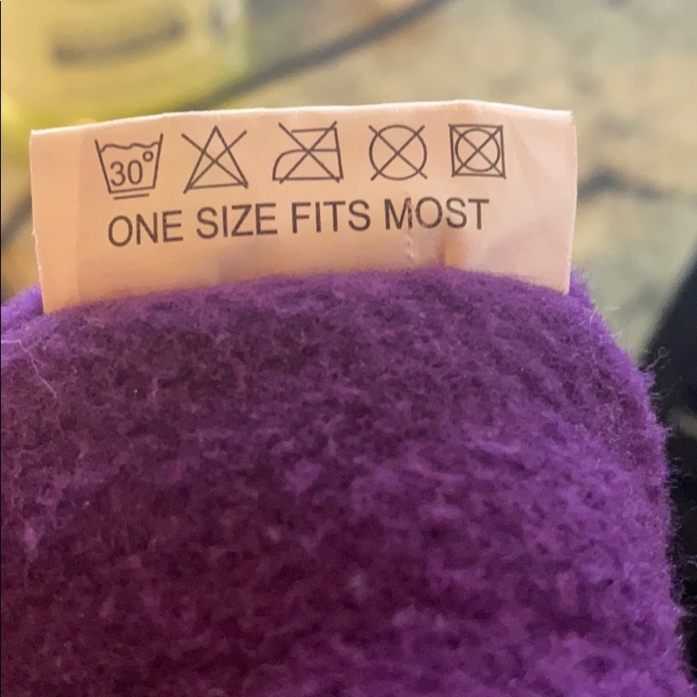 Academy Purple fleece beanie One Size Fits All​ - Picture 5 of 5